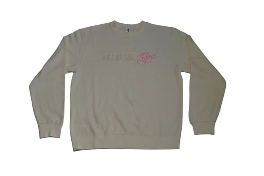 Bone & Pink Crewnecks